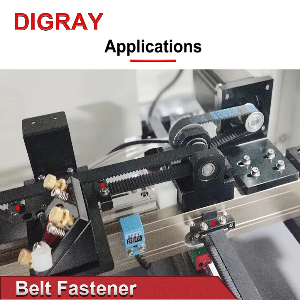 DIGRAY Belt Fastener For Open Timing Belt Transmission With Width 15mm / 20mm For X / Y Axis Hardware Tool Mechanical Parts