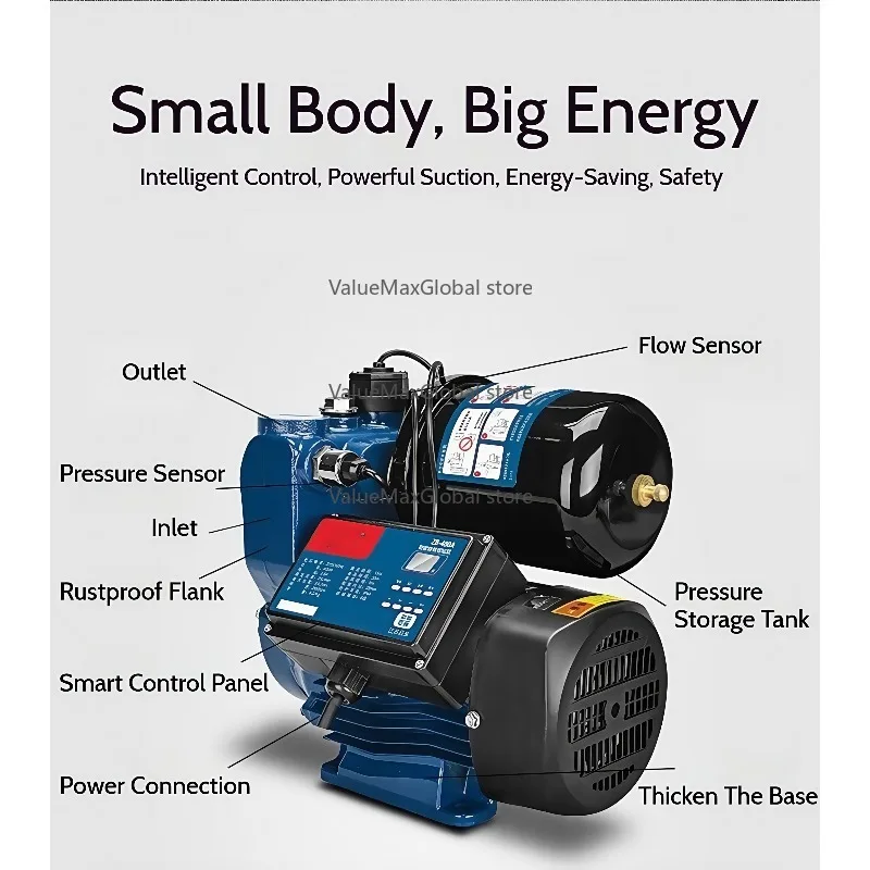 Vielseitige selbstansaugende Pumpe – zuverlässige Lösung für den Wasserdruck zu Hause