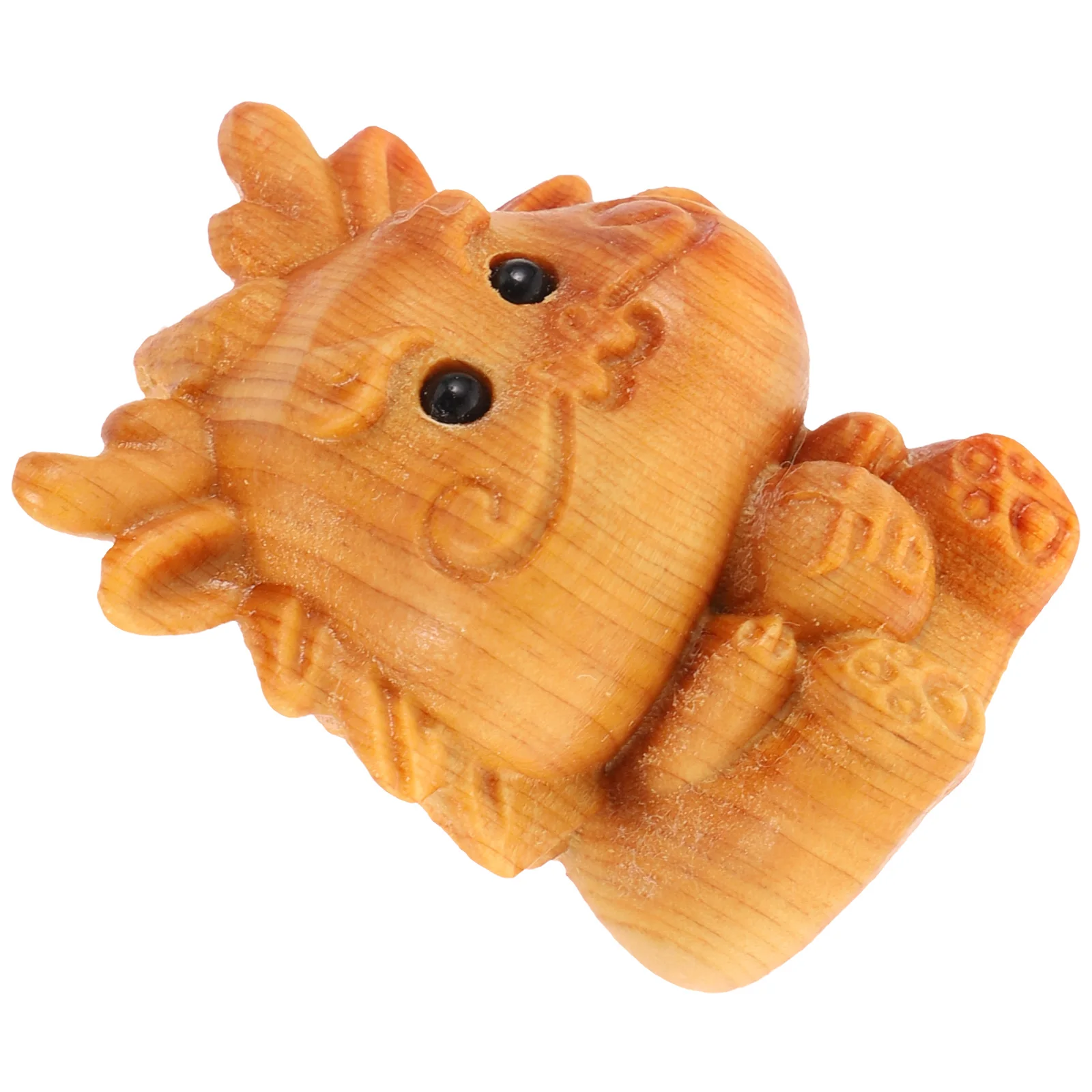 

Wood Carving Dragon Pendant Zodiac Charms Jewelry Supplies Bracelet Making Accessories Wood Dragons Statue Decor