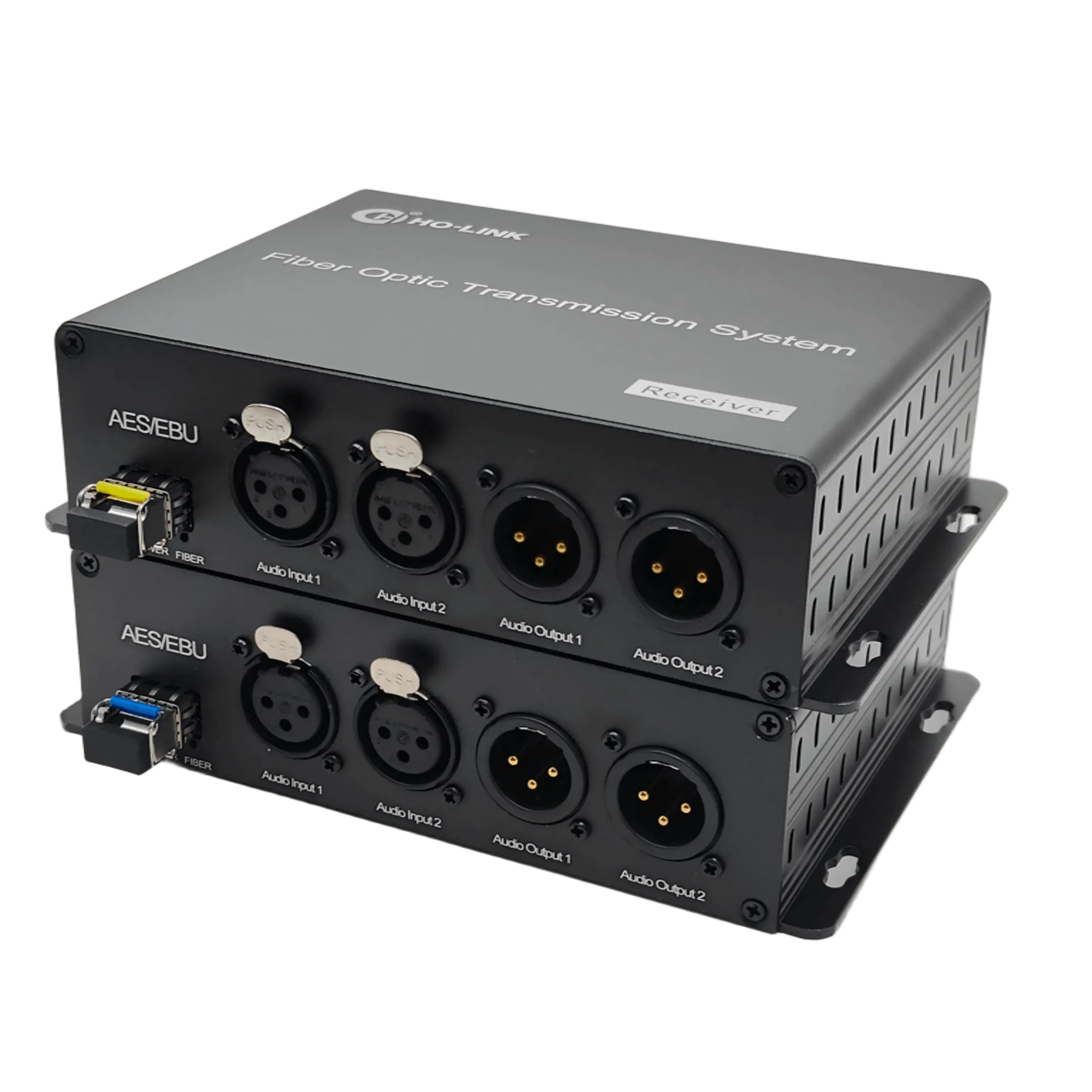 

AES/EBU 2 Ch BIDI XLR Balanced Audio to Fiber
