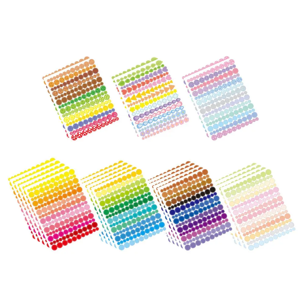 

1 Book Colored Circle Stickers Round Dot Labels Small Colorful Adhesive Stickers for Home Office Organization Colored Sticky Dot
