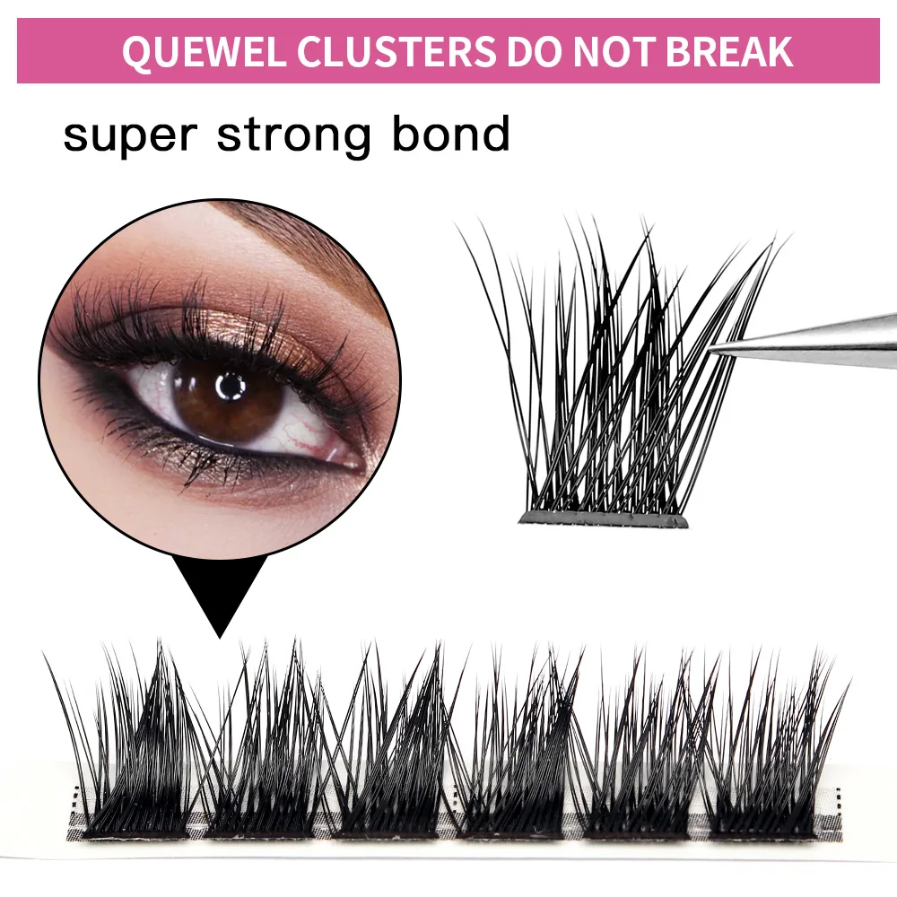 Jonge Lash Russische C D Curl 72Volume Wimpers Segmenten Natuurlijke Diy Clusters Wimpers Extensions Individuele Wimpers