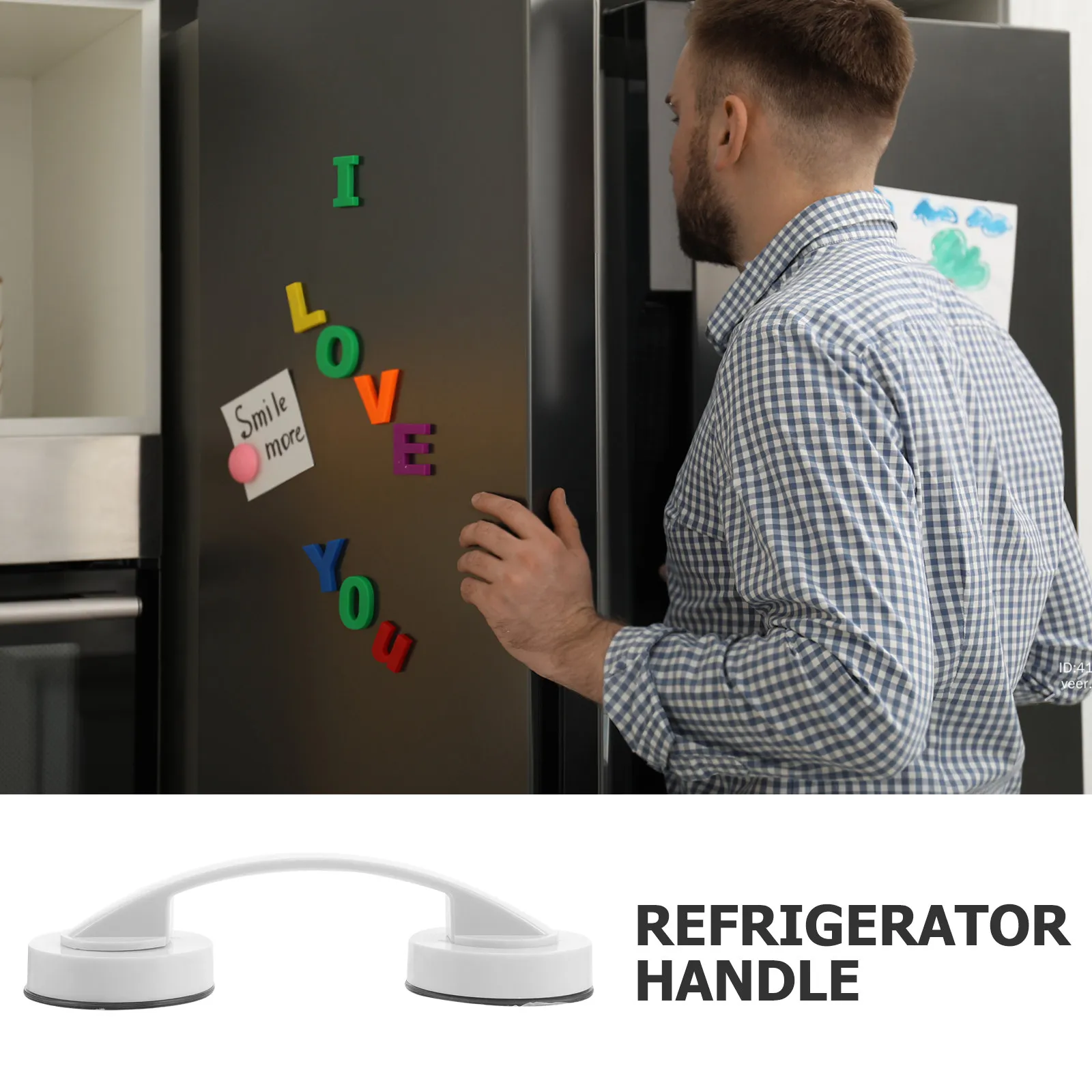 Suction Cup Door Handle for Bathroom Shower Glass Sliding Doors Fridge Cabinets Easy Install No Drill Strong Hold Support Pull