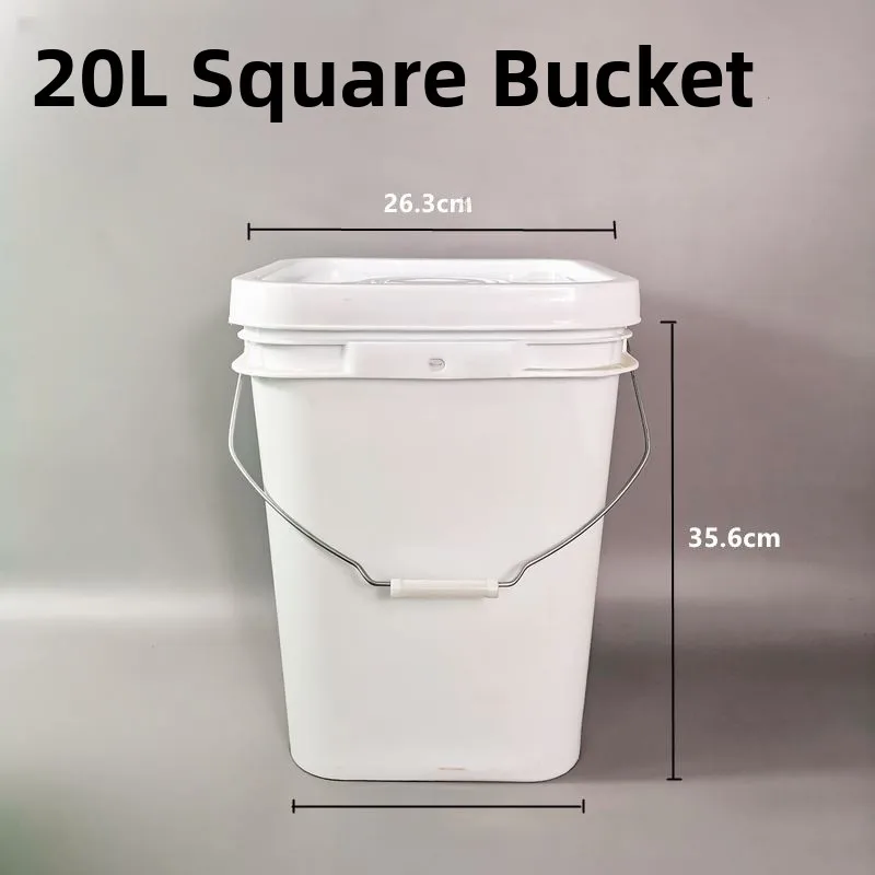 

Пластиковая квадратная емкость (ведро) с крышкой для автомобиля, 20 л, для бытовой уборки, инструмент для улучшения дома