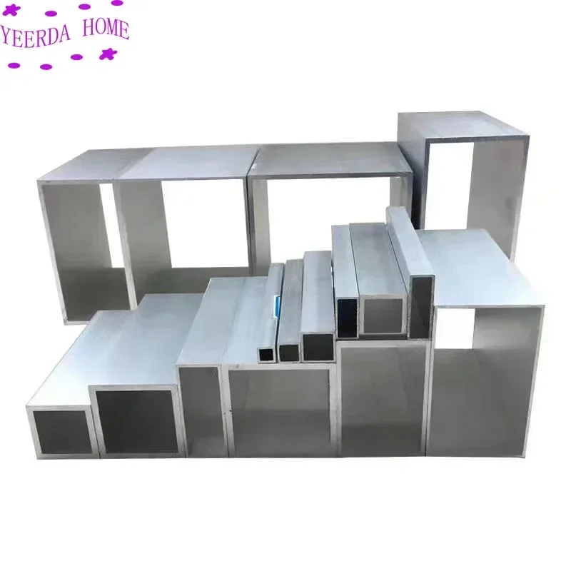 All-Size Aluminum alloy square tube profile,Aluminum alloy rectangular pipe,Model bracket, decoration materials e
