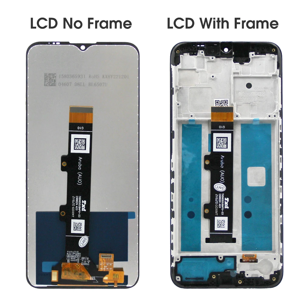 100% Tested For Motorola Moto G10 G20 G30 LCD Display Touch Screen Digitizer withFrame,For MotoG30 G50 G60 G100 Replace Display