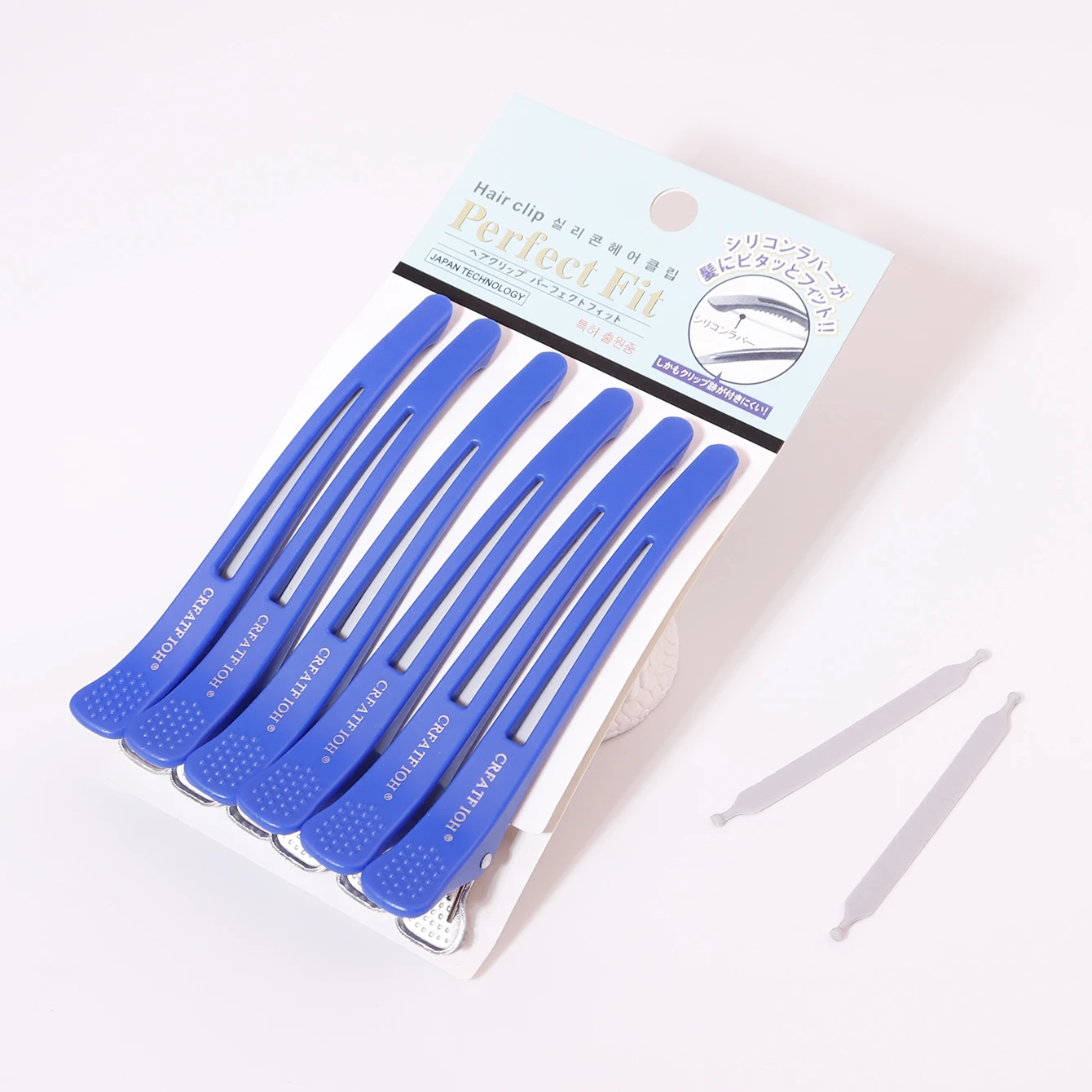 6Pcs 미용 원활한 클립 긴 머리핀, 주름 없음 미용 머리핀, 미끄럼 방지 머리핀, 실제 머리 가발 전용