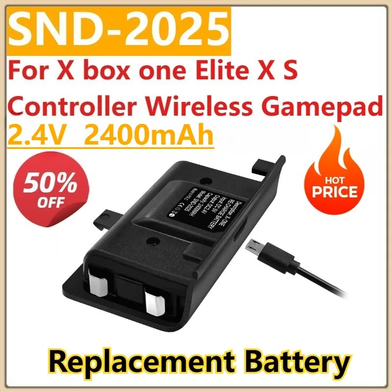 

New 2.4V 2400mAh Rechargeable Battery Pack SND-2025 For X box one Elite X S Controller Wireless Gamepad