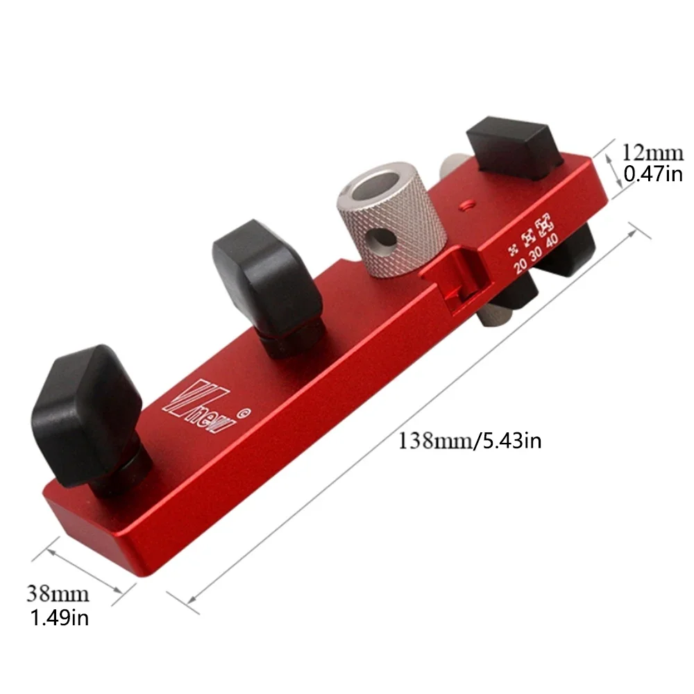 Aluminum Drilling and Tapping Aid, Positioning for 20/30/40 Profiles, Integrated Connection, M6/M8 Countersunk Head DIY Tool