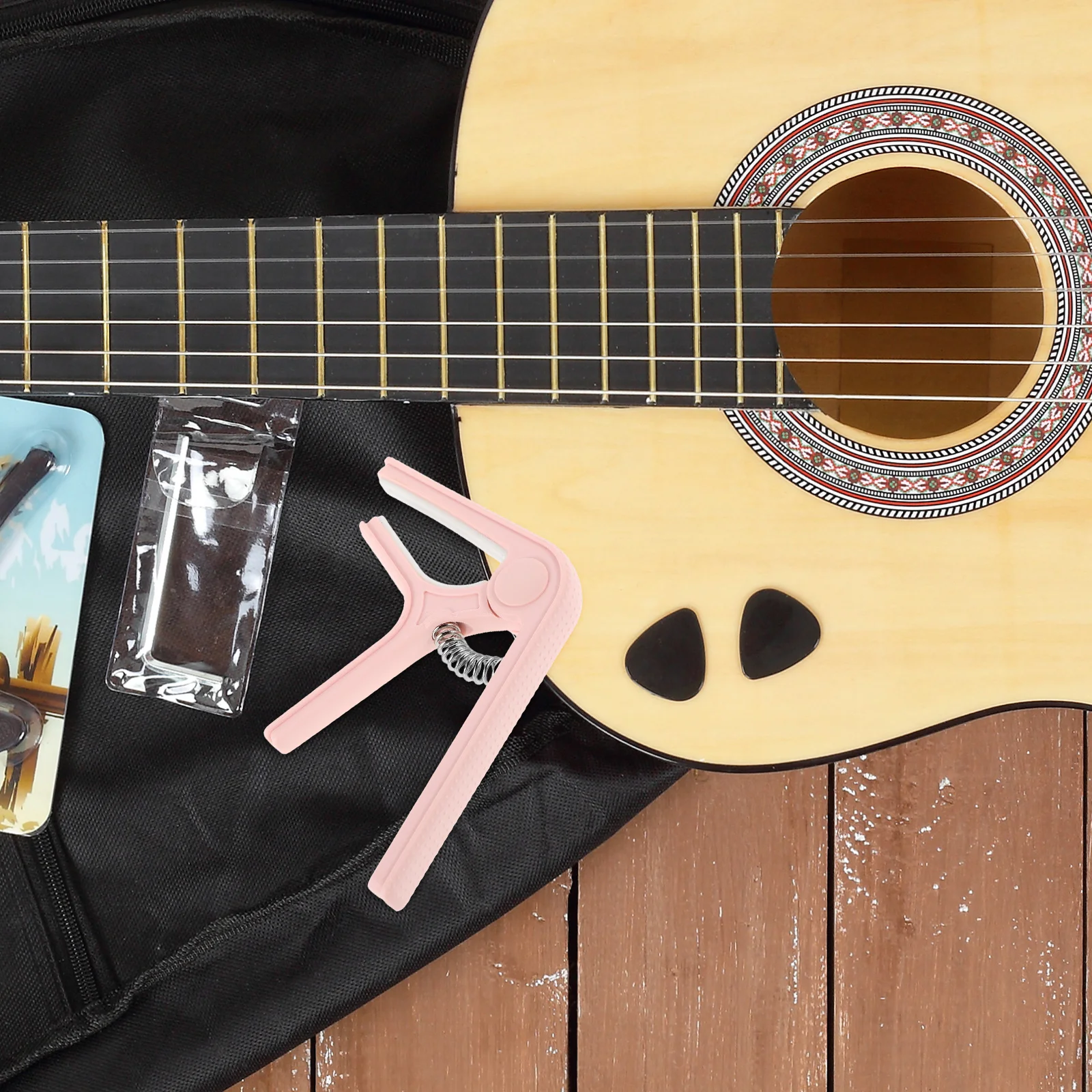 

2 Pcs Guitar Capo Easy Use Adjustable Guitar Tuner Clip For Acoustic And Classical Guitars
