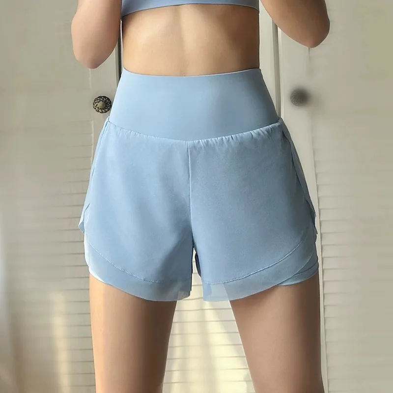 

Sports Shorts for Women Loose Mesh Quick-drying Fitness Pants Breathable Outside Wear Anti-exposure Slimming Yoga Shorts Summer