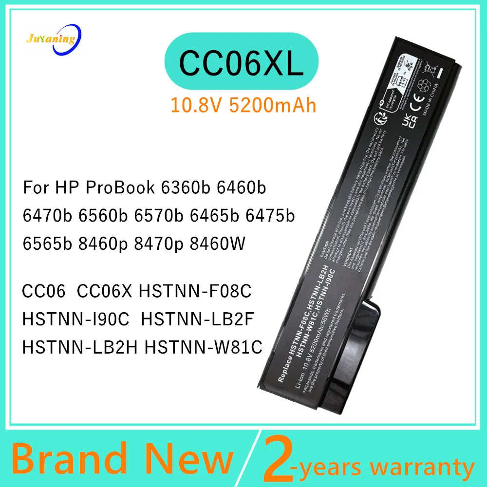 HSTNN-OB2G CC06 Laptop Battery For HP ProBook 6360b 6460b 6465b HSTNN-OB2H HSTNN-OB2N 6470b 6475b 6560b HSTNN-W81C 6565b 6570b