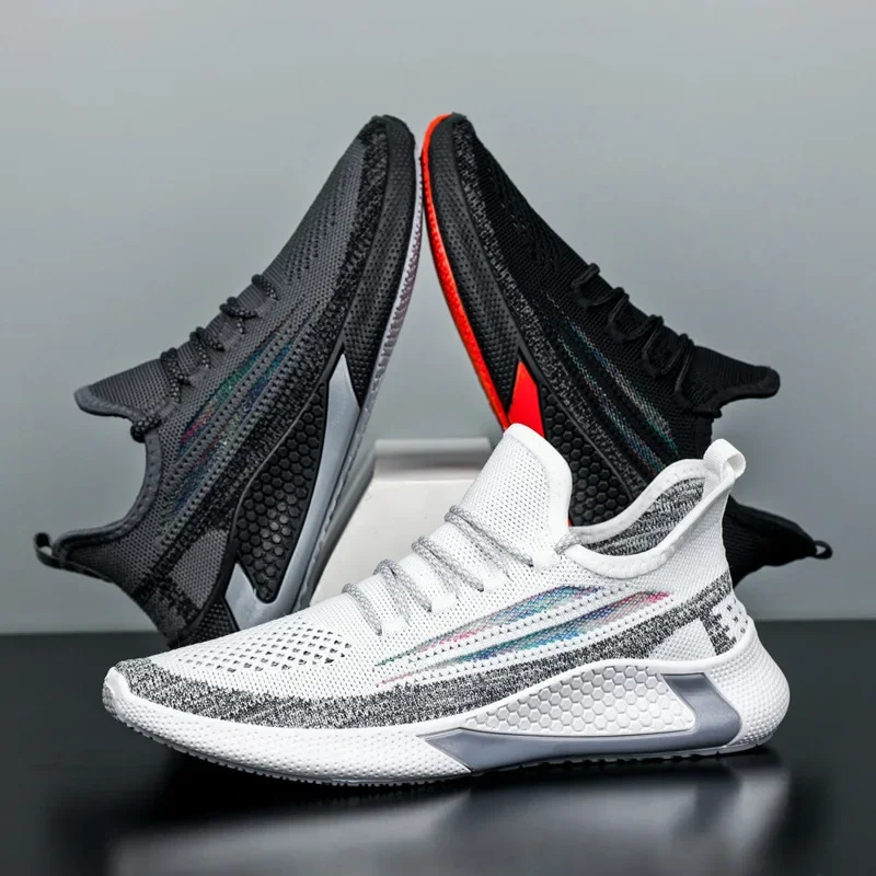 Breathable Men\'s Sneakers Fashion Running Casual Shoes for Men Jogging Trainers Platform Lace Up Male Sneaker Zapatos De Hombre