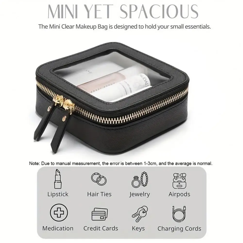 Multi-functional Toiletry Bag Travel Makeup Bag Waterproof Toiletry Pouch Cosmetic Organizer with Window Portable for Women