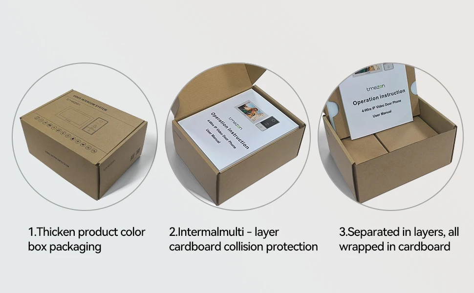 TMEZON Digitales Video-Gegensprechsystem für Zuhause, 7-Zoll-WLAN-Monitor, 1080P-Türsprechkamera, Video-Türklingel, Karte, Tuya-Entsperrung – Detail 24
