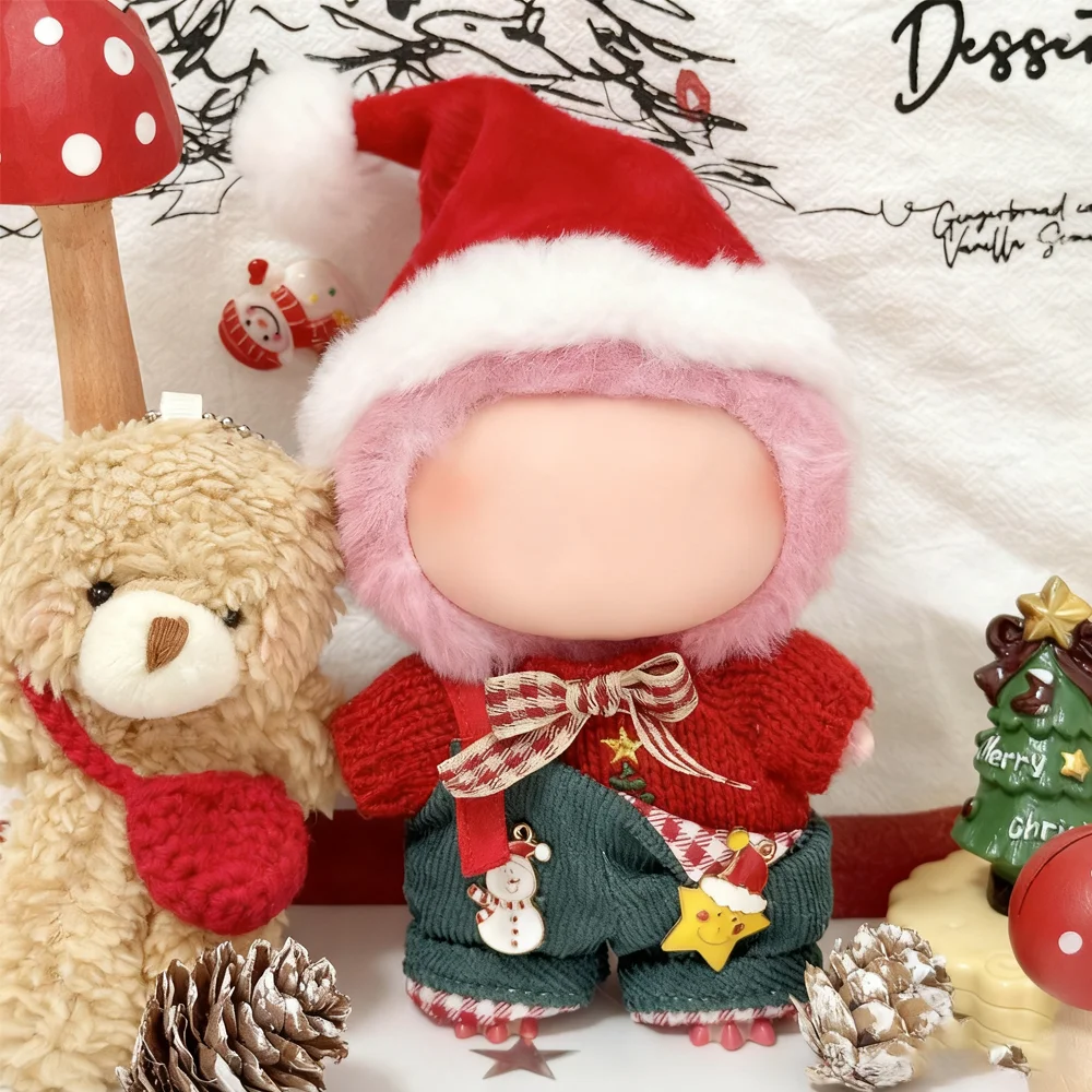 ミニクリスマステーマ人形服 V1V2V3 ラブブ服アクセサリーサンタクロースとジンジャーブレッドマンスタイリング衣装