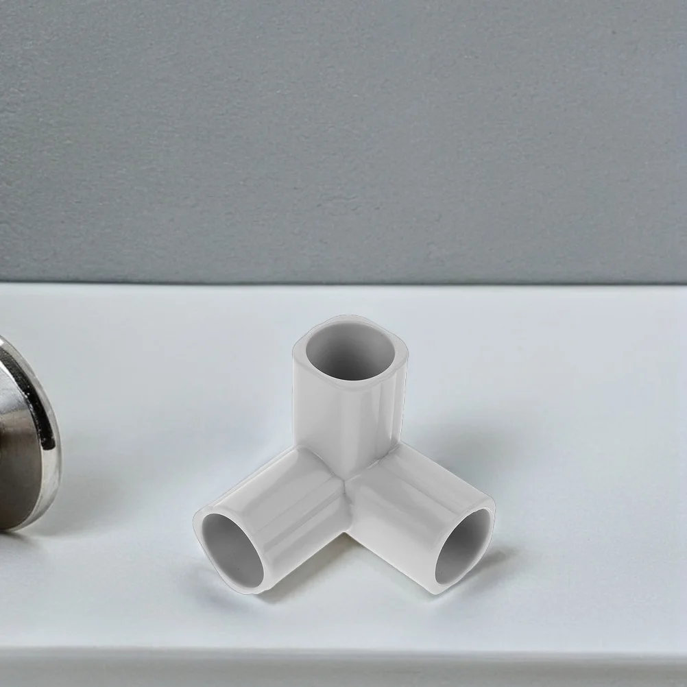 قطعتان من موصلات الأنابيب ثلاثية الاتجاهات لسياج الأطفال، للاستخدام الداخلي والخارجي، وصلات بلاستيكية متينة سهلة التجميع والتنظيف