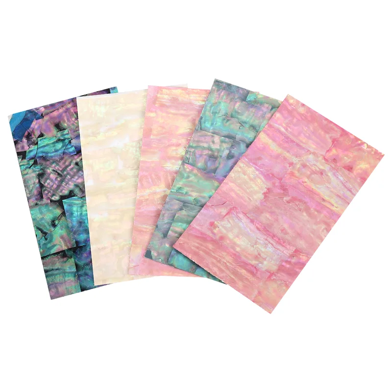 AA20-pegatina adhesiva para decoración de uñas, gradiente roto, concha de sirena, copos de abulón, puntas de uñas 3D, manicura, esmalte de Gel Uv, calcomanía Diy