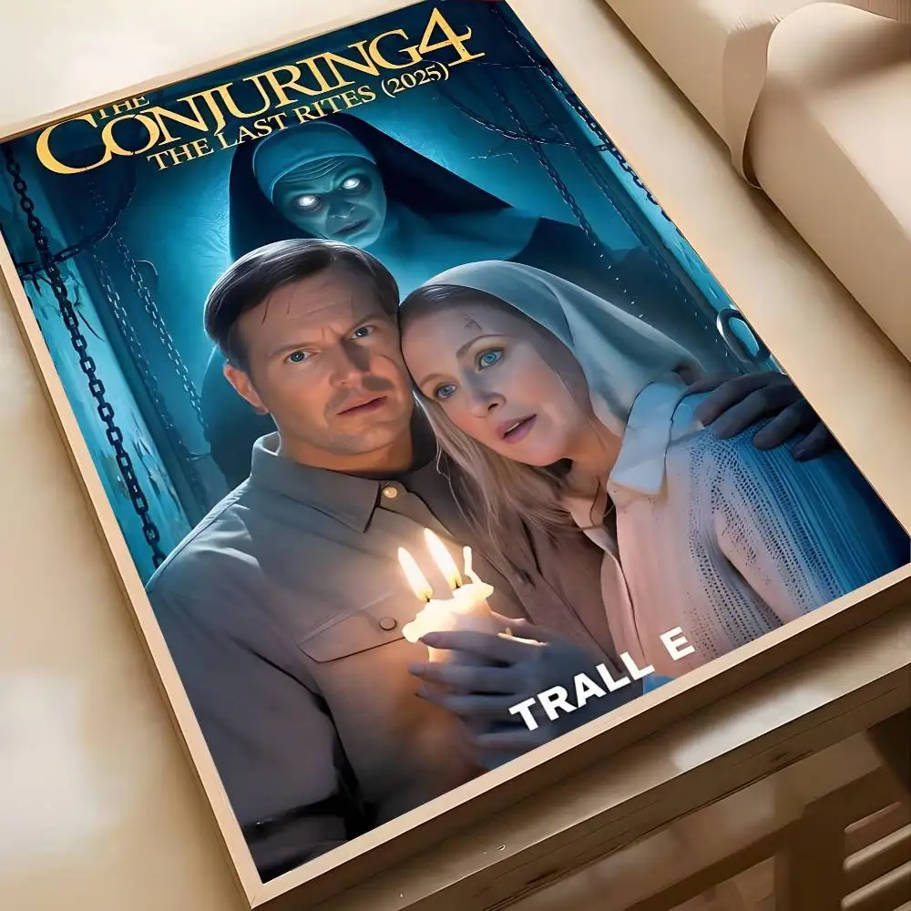 ملصق فني لفيلم الرعب T-The Conjuring Last Rites-MT مع مطبوعات هدية تزيين غرفة النوم وغرفة المعيشة