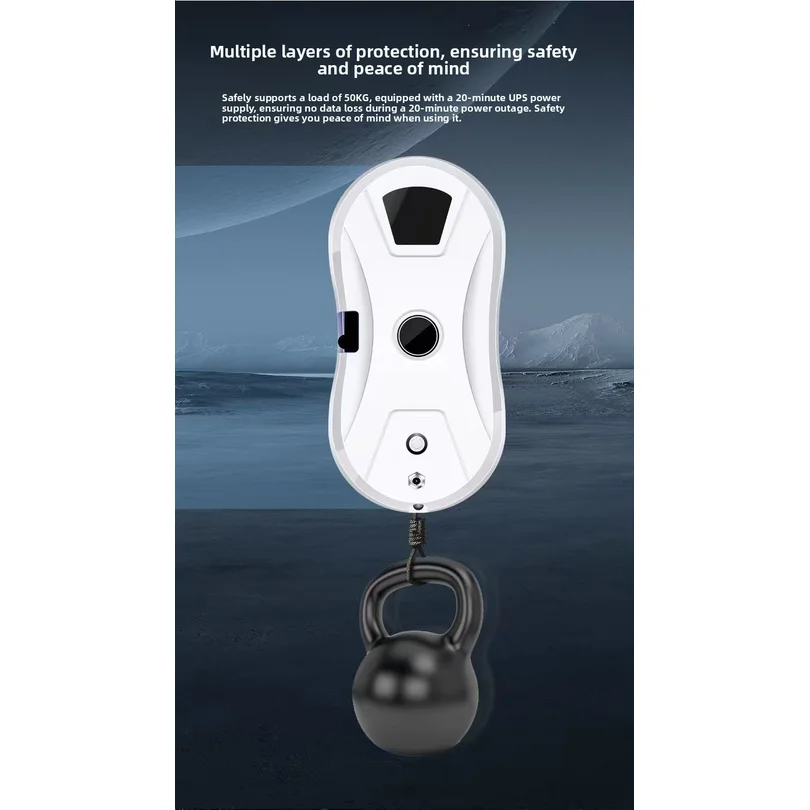 5600Pa Robot Window Cleaner Intelligent Auto Path Navigation Window Cleaning Robot Powerful Suction For Home High-Rise Windows view 6