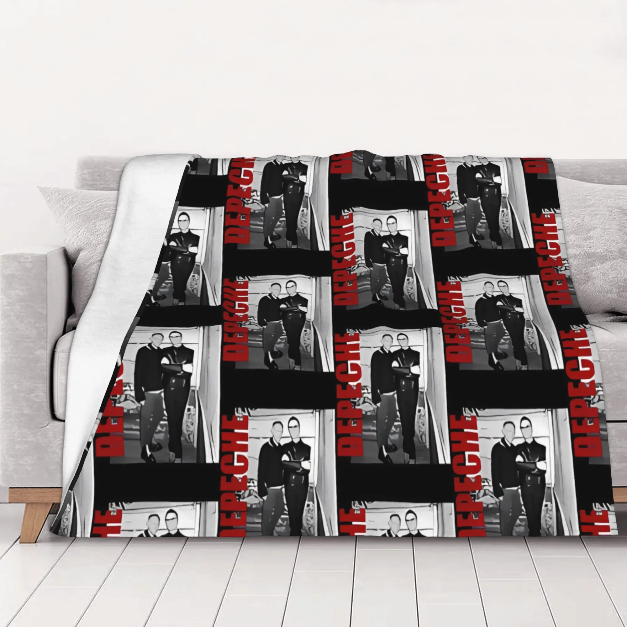 1PC home Cute Room Decor dDepeche Mode dDepeche Mode Blanket Throw Blanket Depeche Band Mode Novelty Warm Blanket All Season