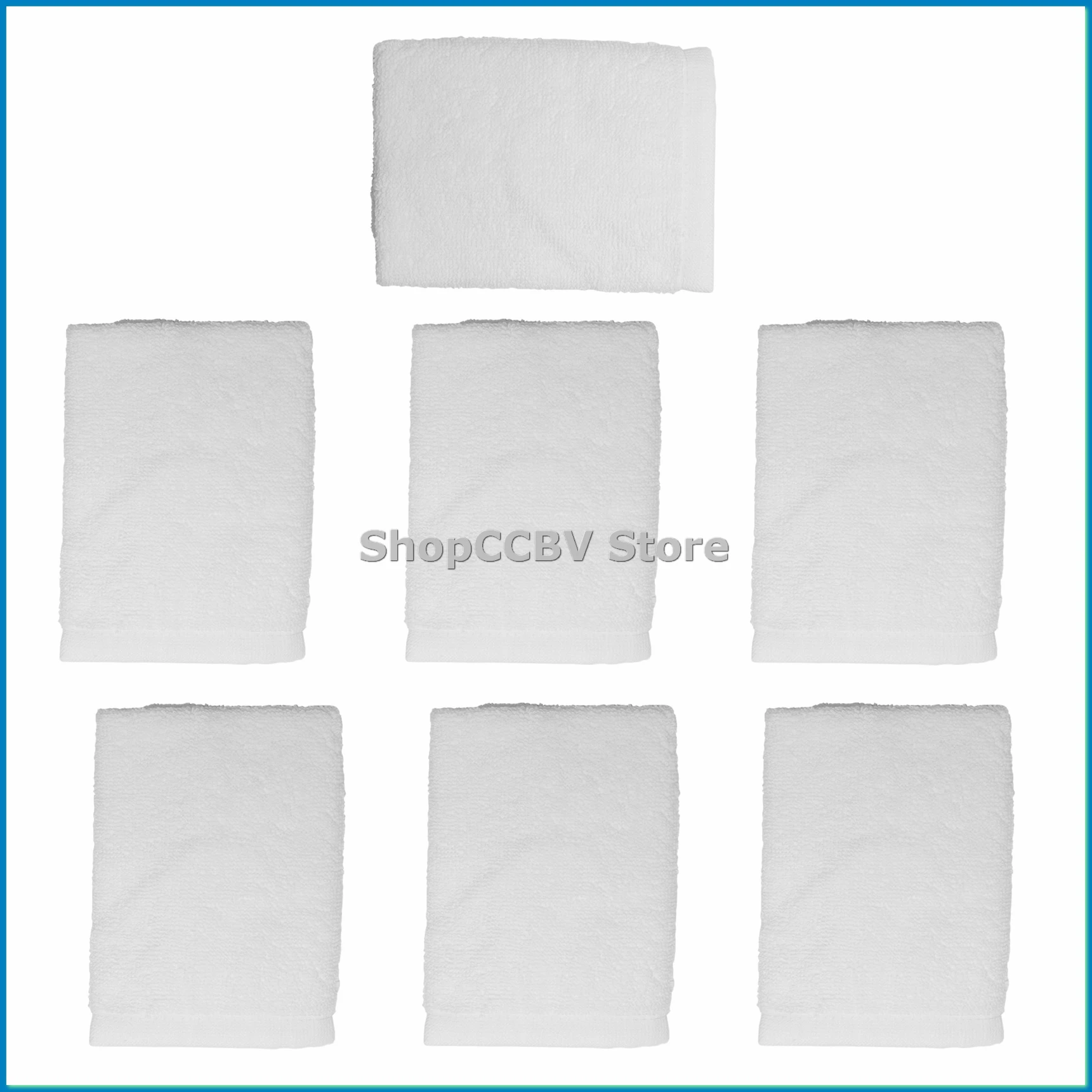 

7 шт. полотенца из хлопка, белые, превосходное качество отеля, мягкие полотенца для лица, 30X30cm-A50M