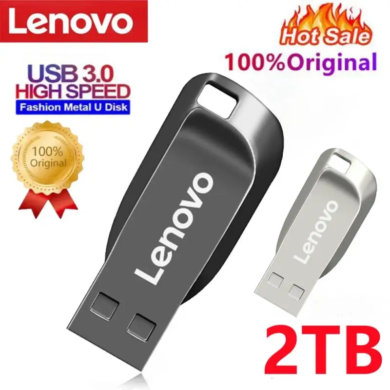 Lenovo-unidad Flash USB 3,0 de alta velocidad, Pendrive de 2TB, 1TB, 128GB, 64GB, tipo C, 256G, para PC