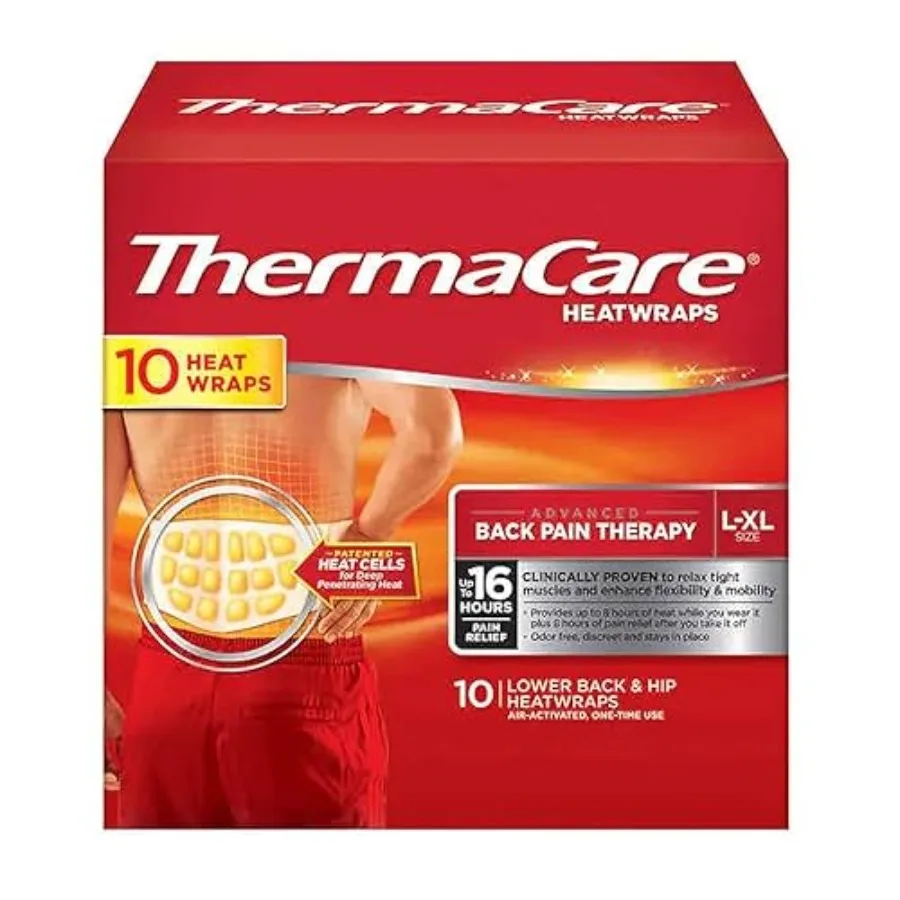 

Thermacare Heatwraps Lower Back and Hip L-XL- SPECIAL LIMITED PACK OF 10 Count