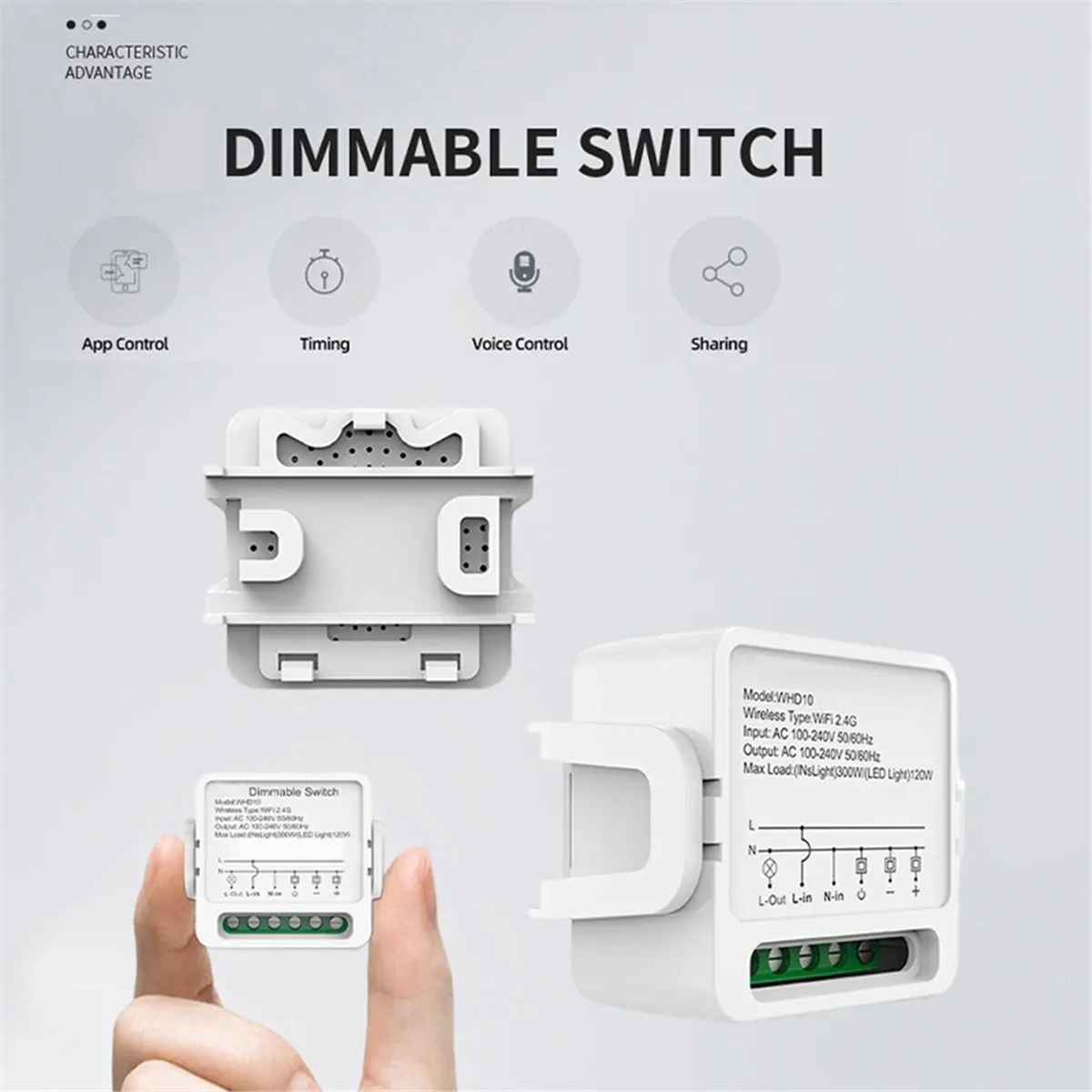 【A75T】 Smart Zigbee Dimmer Switch Module Mini Dimmable Light Switch LED Controller Tuya Smart Life Control Voice for Home