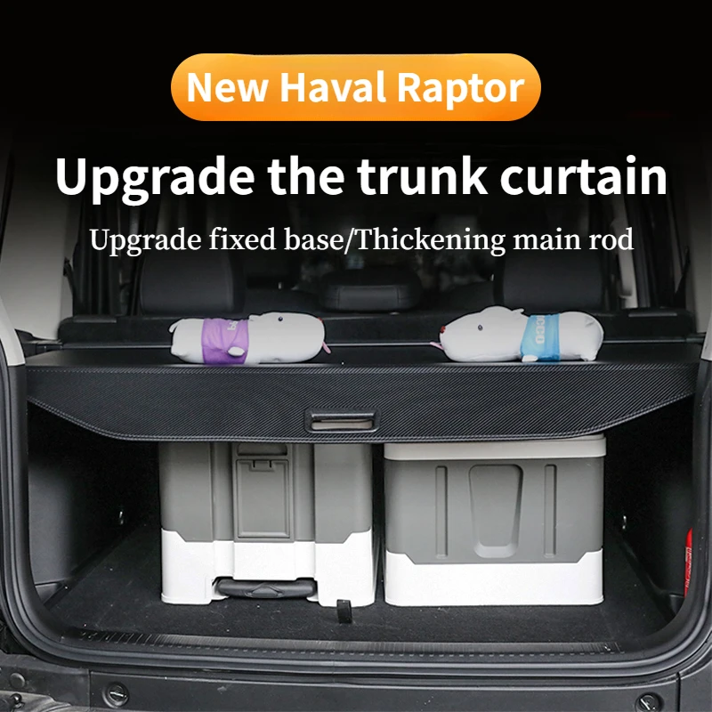 For 23 24 New Haval Raptor Trunk curtain modified trunk bulkhead storage baffle interior accessories