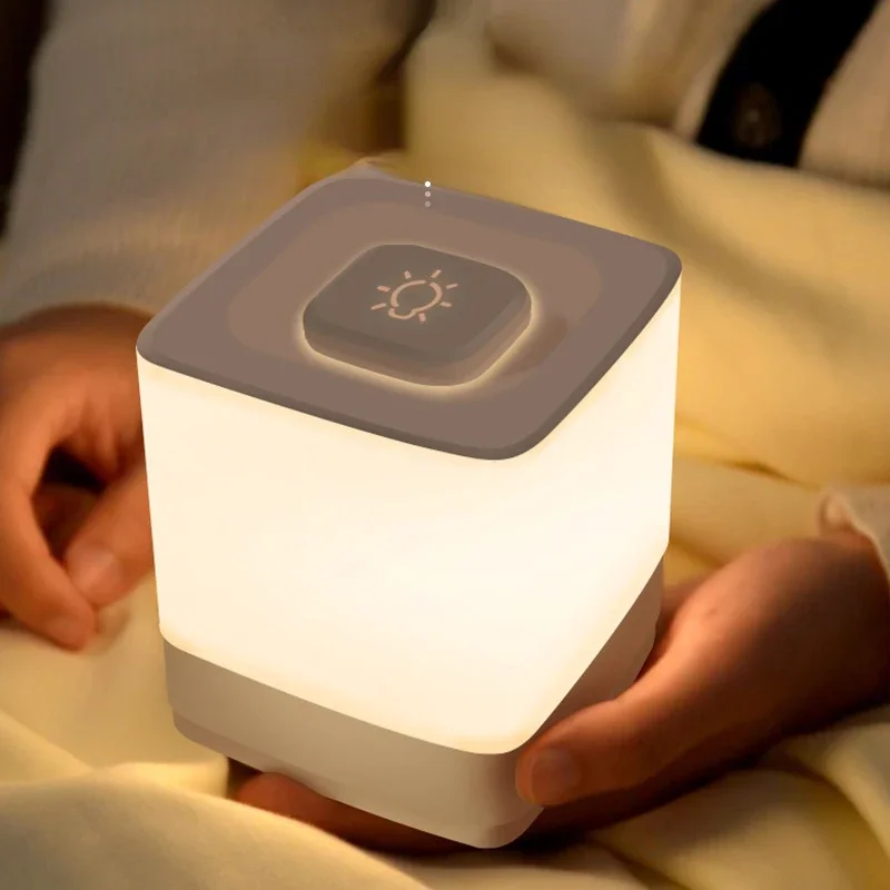 Xiaomi LED Night Light USB Rechargeable Magnetic Switchable Device Wall Lamp Portable Three Color Dimming Light Room Decoration