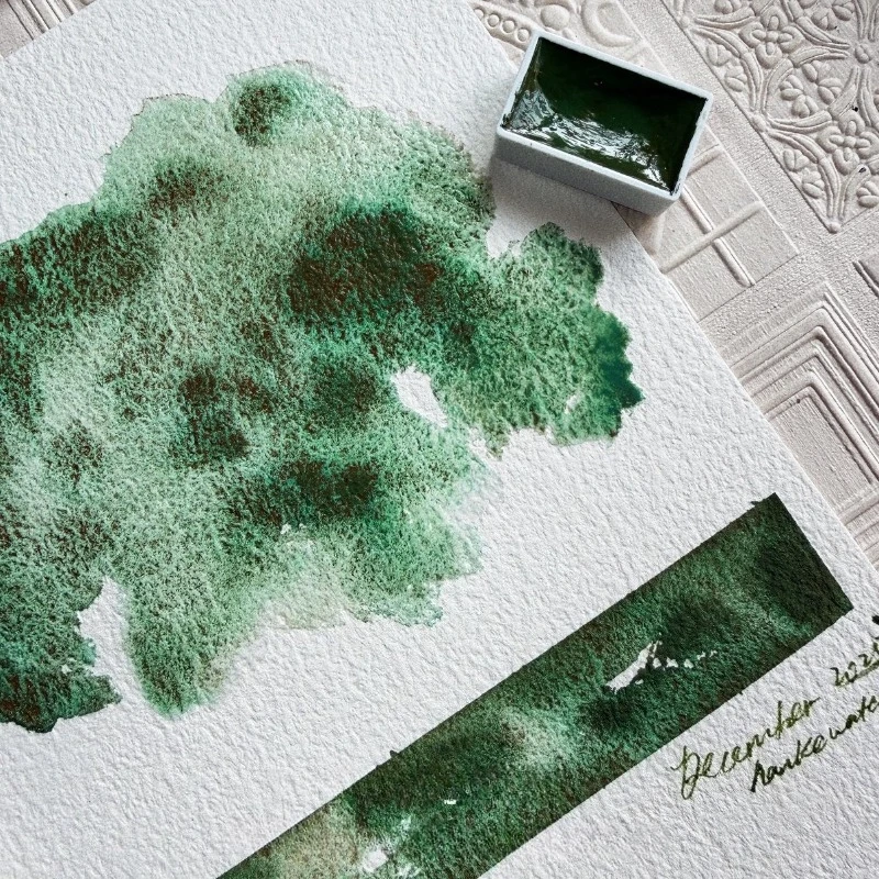 New RS Master Level Solid Watercolor Full Pan Precipitated Green Color Painting Watercolor Pigments Beginner Art Supplie