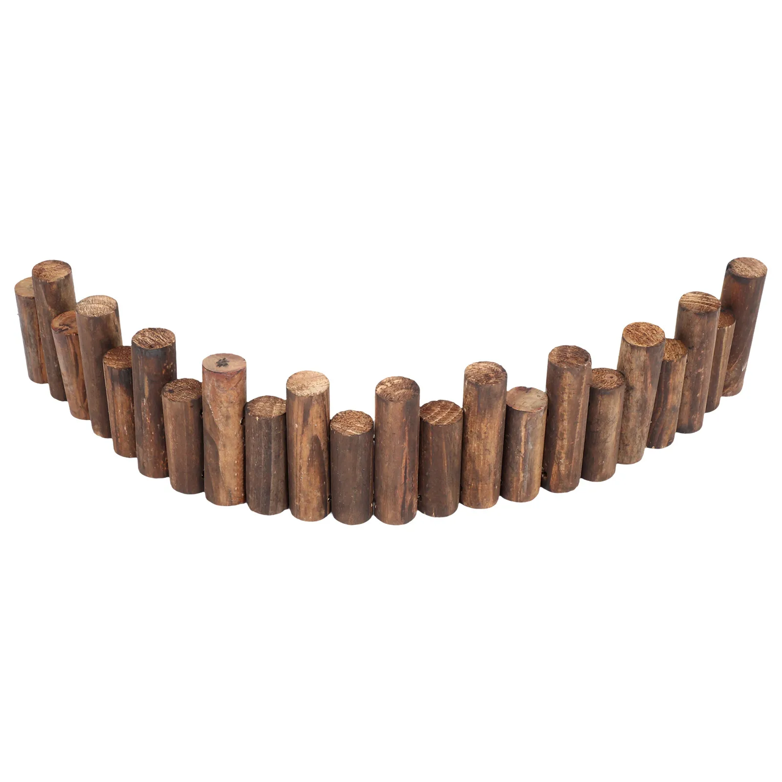

Anticorrosive Wood Fence Border Edging Garden Lawn Bamboo Brown Flower Bed Durable Material Versatile Design Easy Installation