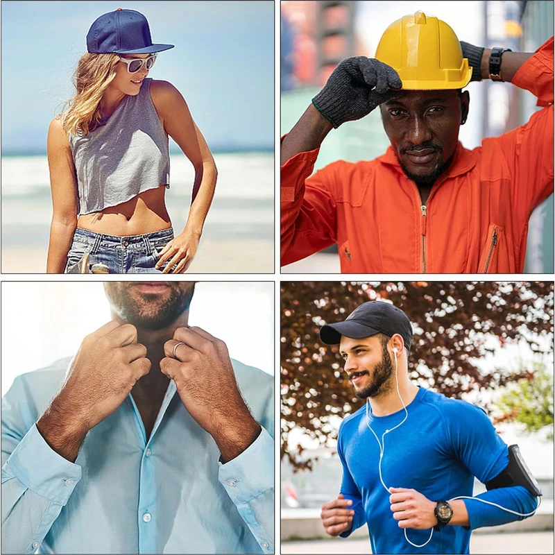 New 100-10PCS Disposable Sweat-absorbing Liner Pads Hat Anti-dirt Belt Cap Size Reducer Sticker Neck Sweat Absorbing Strips Pads