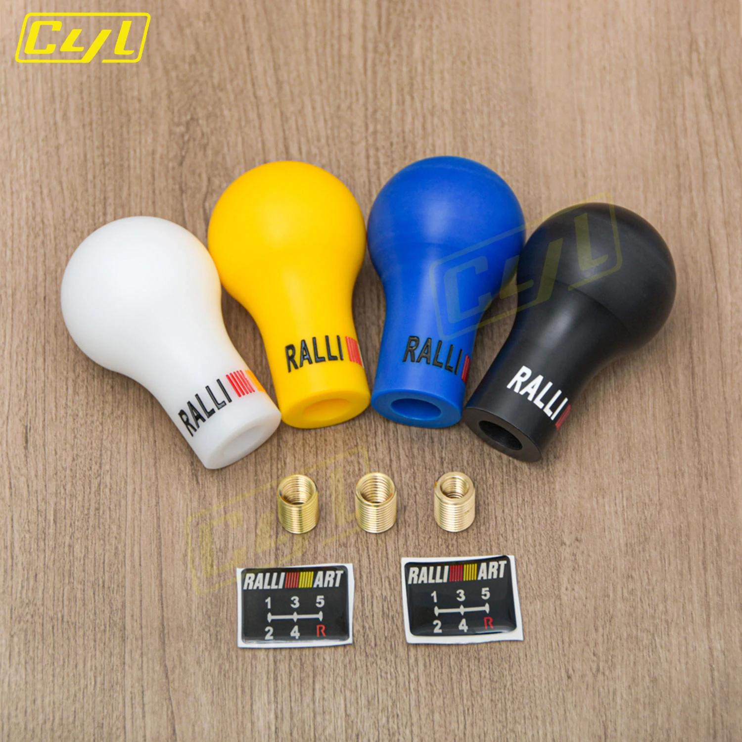 JDM Universal Resin Style Gear Shift Knob Ralliart Racing Sports Gear Stick Shifter Knob 5 Speed