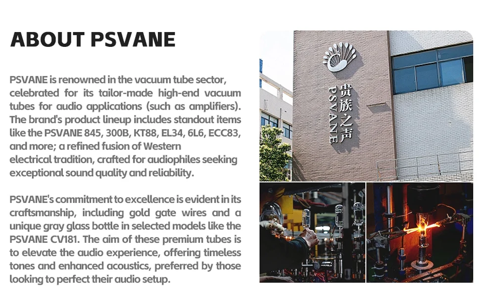 PSVANE 6SN7 PLUS Vakuumröhre Direkter Ersatz und Upgrade für 6SN7GT/6N8P/CV181/6SN7/CV181-TII | Neues Produkt – Detail 9