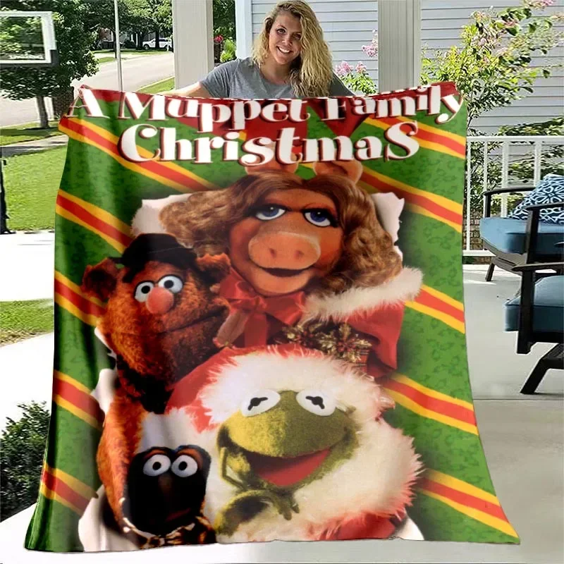 The Muppet Christmas Carol Blanket Vacation Santa Plush Warm UltraSoft FlannelFleece Throw Blanket For Sofa Bedspread Cover Gift