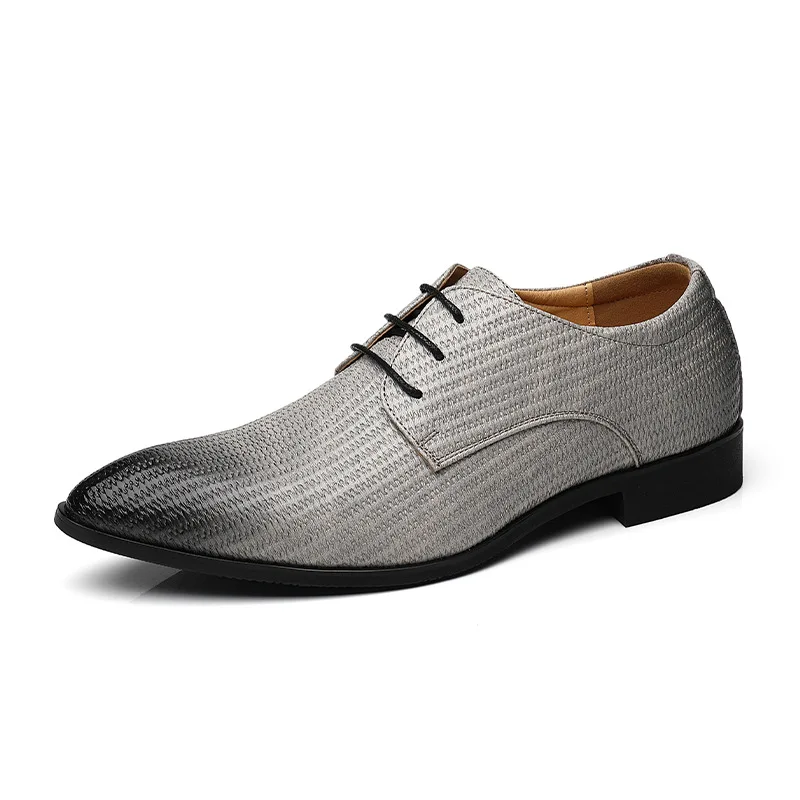 2023 New Men's Comfortable Fashion Genuine Leather Shoes Men Daily Business Casual Shoes Formal Lace-up Men Dress Shoes Footwear