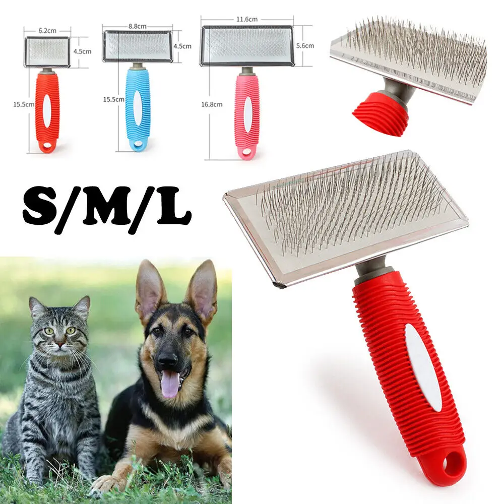 

Pet Dog Cat Hair Shedding S/M/L Brush Slicker Grooming Trimmer Comb Pet Slicker Brush Pet Products Dog Accessorie Undercoat Rake