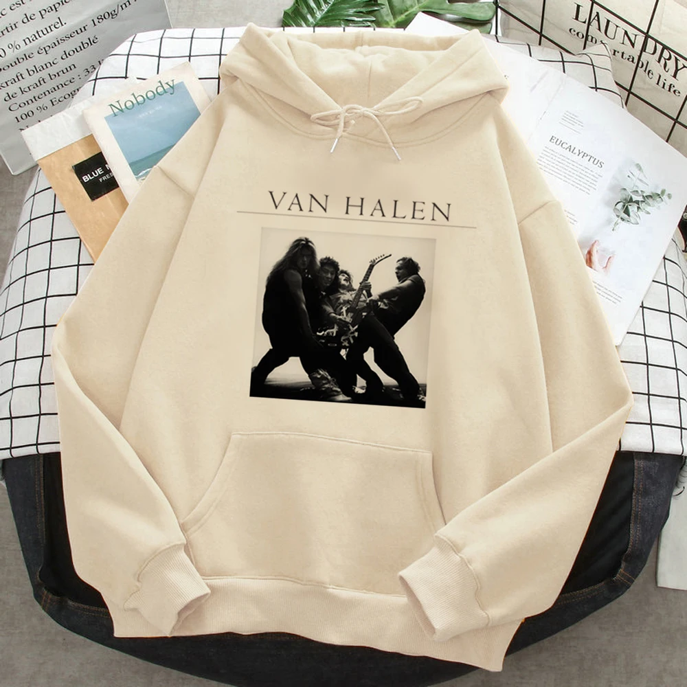 Van Halen hoodies women vintage sweat y2k 2023 Kawaii Hood female vintage tracksuit