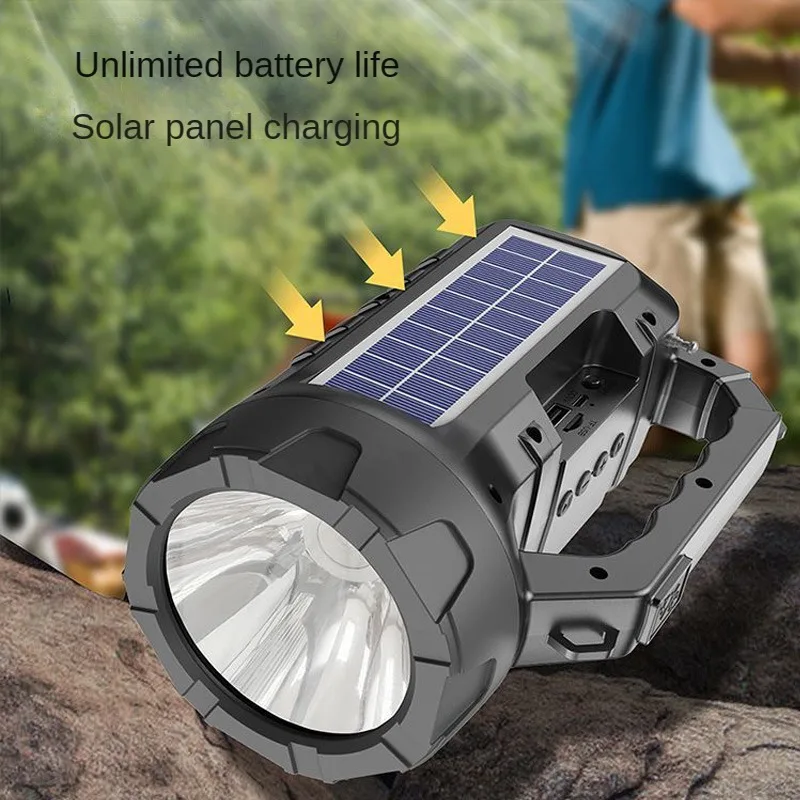 Multi Functional Outdoor Bluetooth Speaker Wireless Card Insertion Solar Creative Led Light Flashlight Speaker