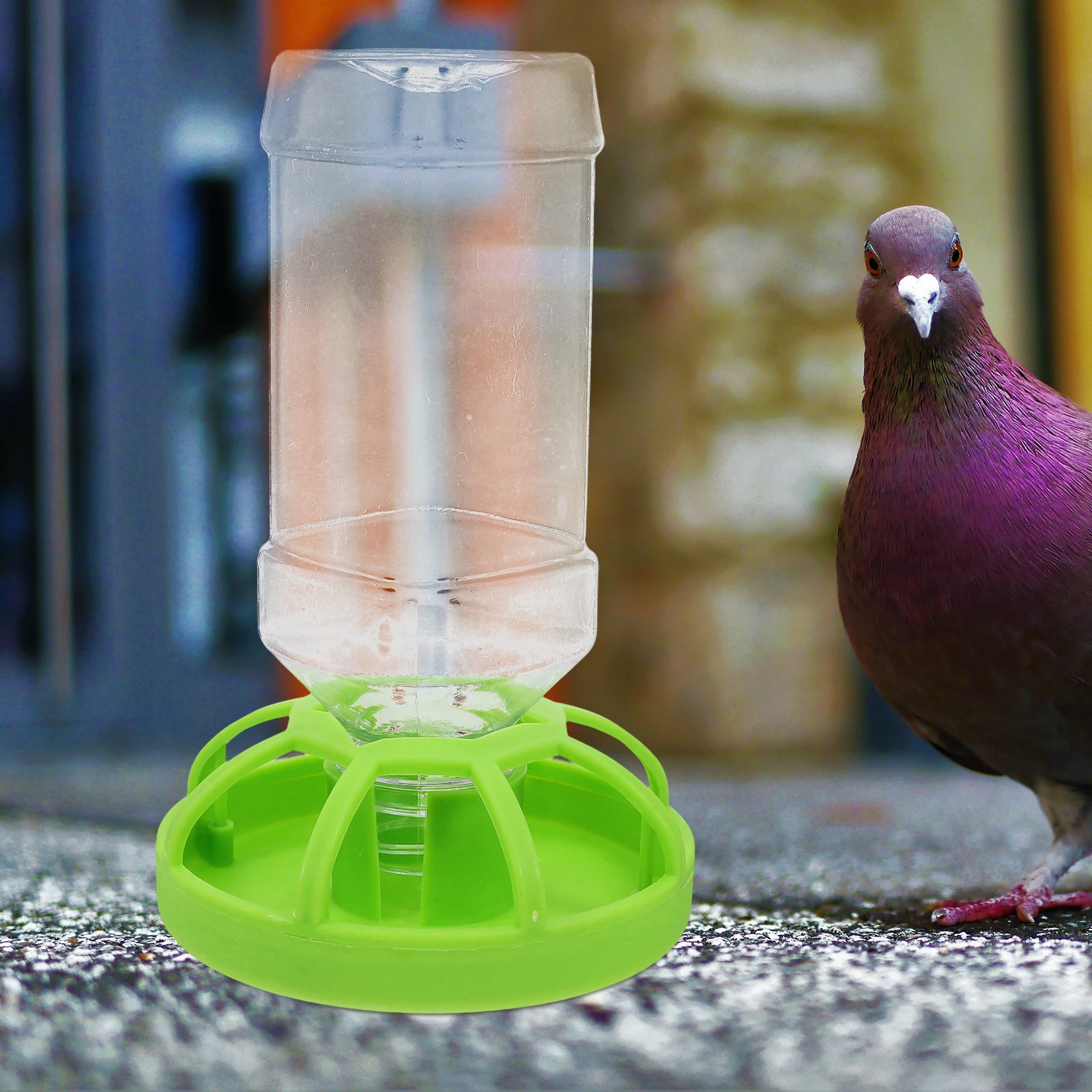 

Automatic Bird Cage Feeder Durable ABS Parrot Food Container Easy Clean Portable Hanging Small Bird Food Bowl Feeding Tool