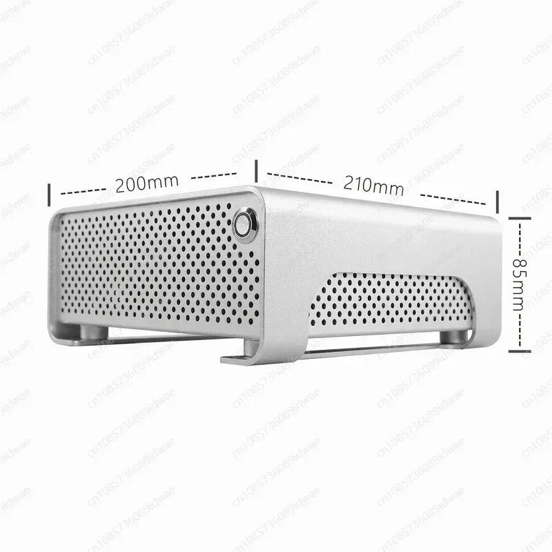 MGP all-aluminum Mini itx chassis, dc-atx power supply DIY desktop ultra-thin horizontal core display small case
