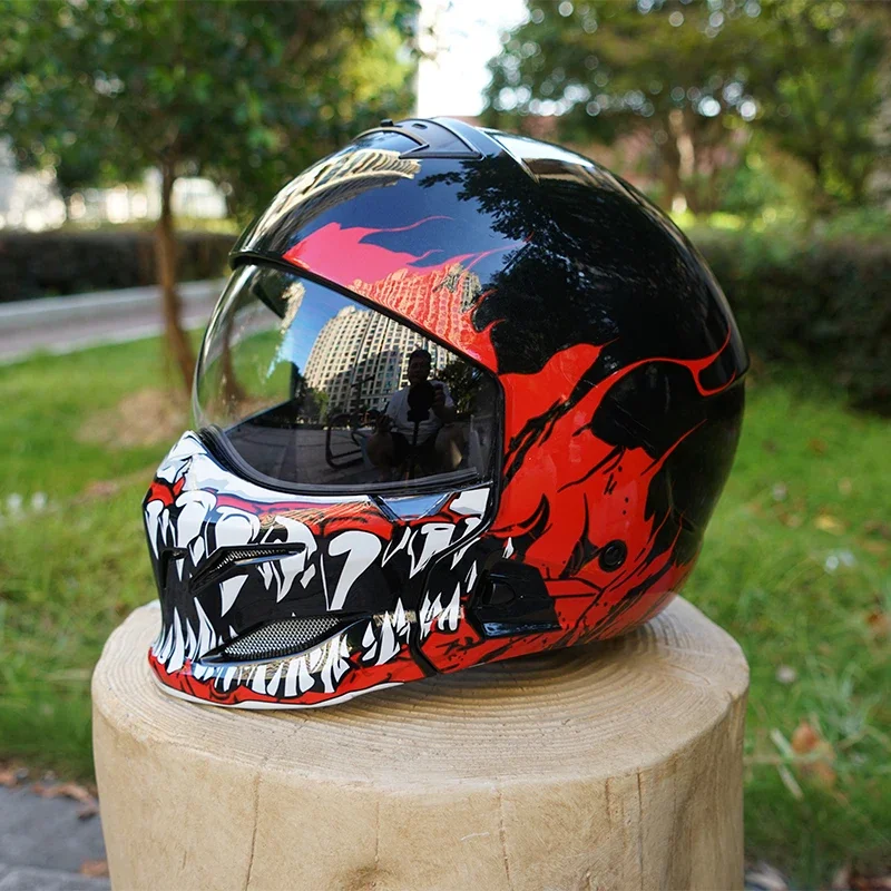 

Scorpion full-coverage motorcycle helmet, stylish print, safe and lightweight, available in multiple colors