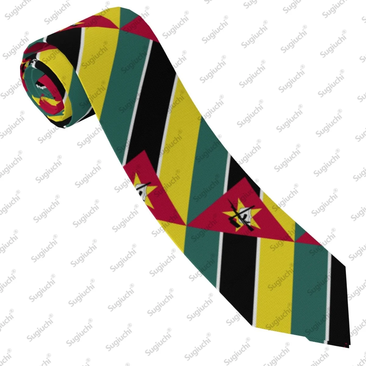 2026 Mozambique Flag Wedding PartyNeck Ties For Men Women Casual Plaid Tie Suits Slim Necktie Gravatas For Gift