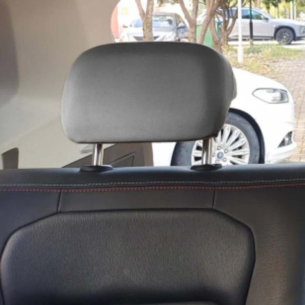 

High Quality Headrest Cover Cover Black Car Truck Parts Dirt Resistant High Elasticity StrechCloth 20cm X 22cm