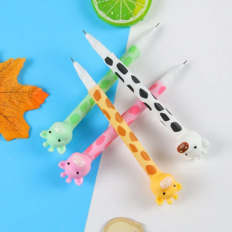 

50 Pcs Cartoon Gel Pens Set Cute Giraffe Shape Rollerball Pen Creative Stationery Student Writing Tools Office Supplies