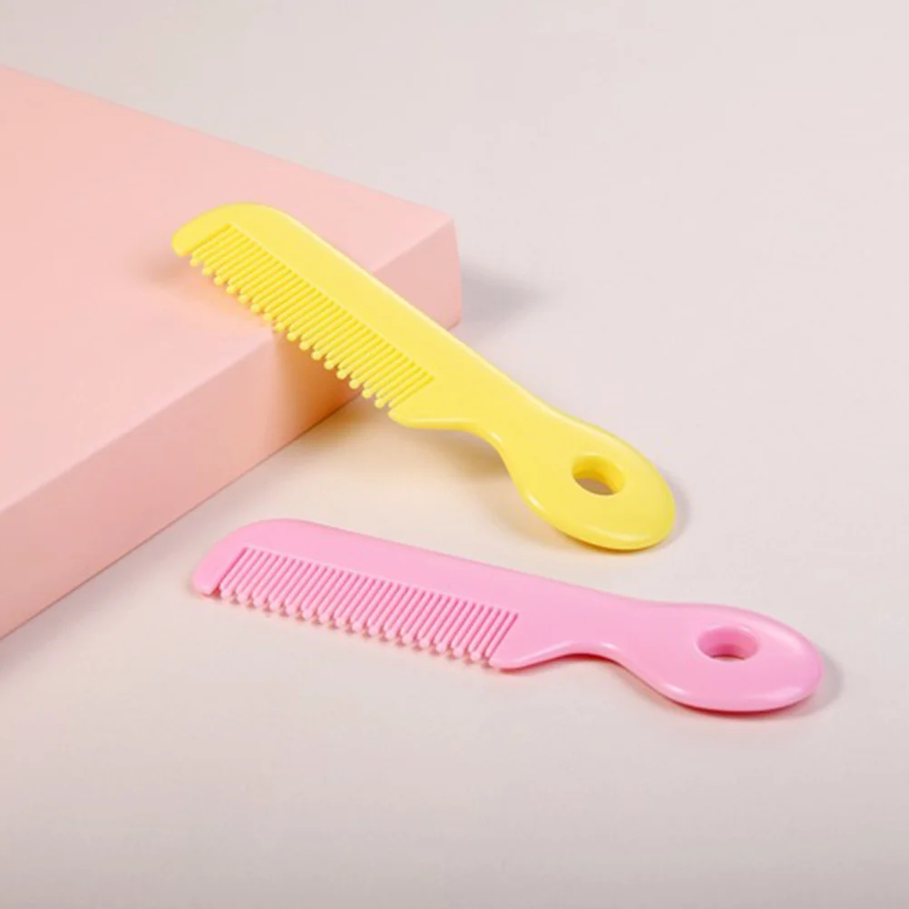 

4Pcs Infant Hair Comb Newborn Safety Detangler Round Head Baby Grooming Set for Toddlers Gentle Scalp Care Portable Design