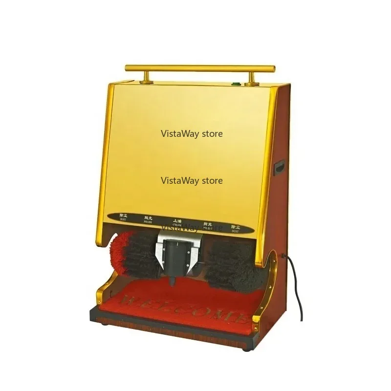 new design soft brush no damage the upper even and bright automatic shoe shiner cleaner machines operate with  sensors