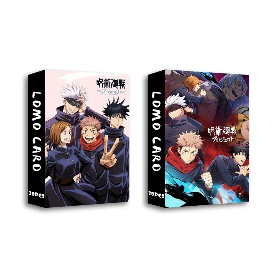 30 개/대 Anime Jujutsu Kaisen My Hero Academia LOMO 카드 자체 제작 종이 카드 Photocard 팬 컬렉션
